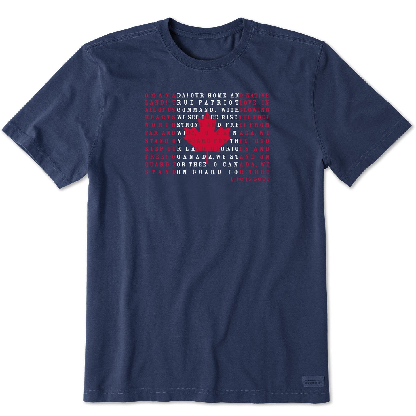 Men's Canada Anthem Flag Short Sleeve Tee