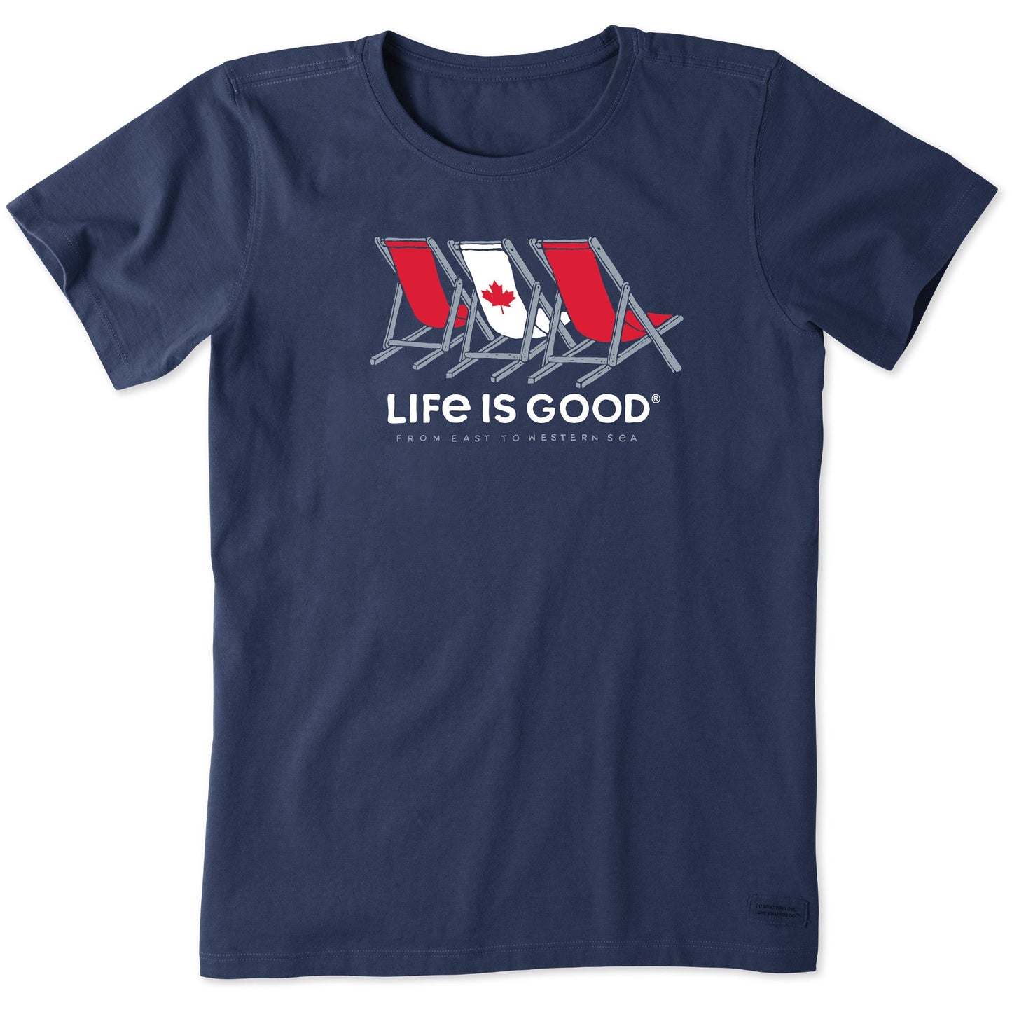 Women's Three Canadian Beach Chairs Short Sleeve Tee