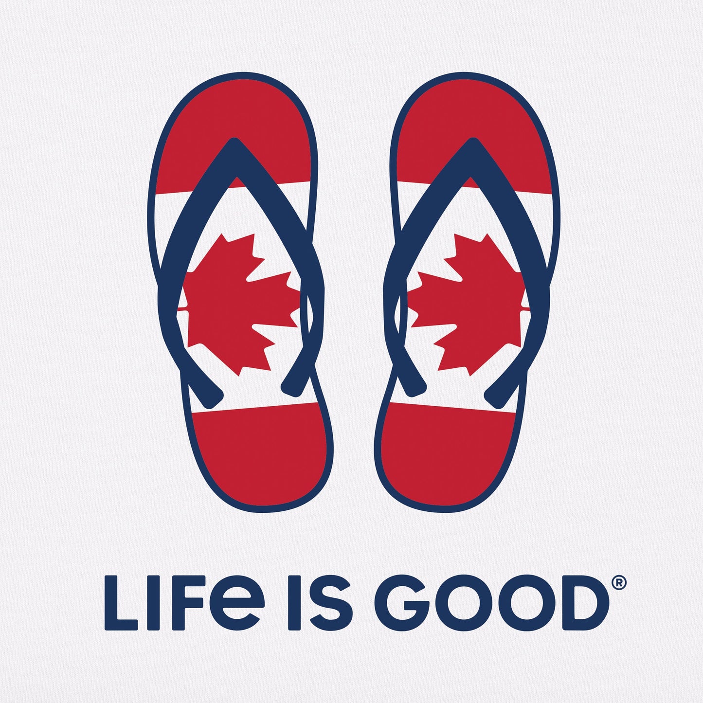 Women's Canadian Flip Flops Short Sleeve Tee