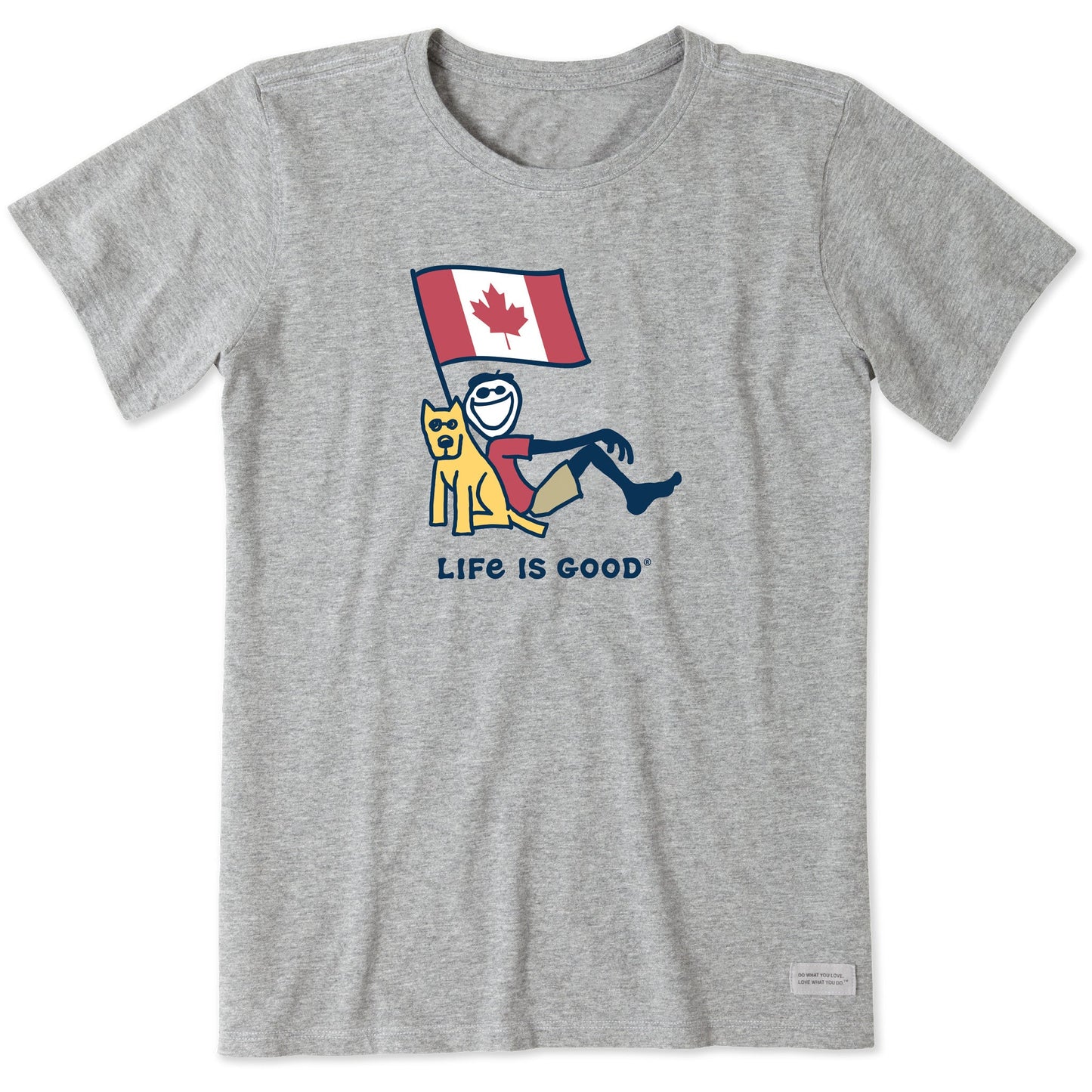 Women's Jake and Rocket Canadian Flag Short Sleeve Tee