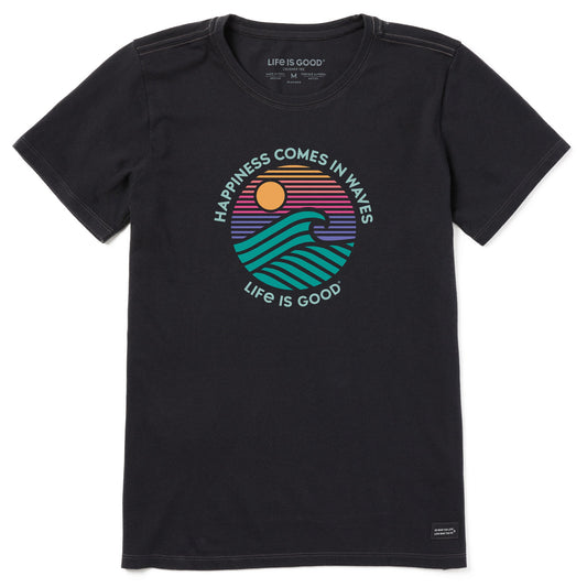 Women's Happiness Sunset Waves Short Sleeve Crusher-LITE Tee