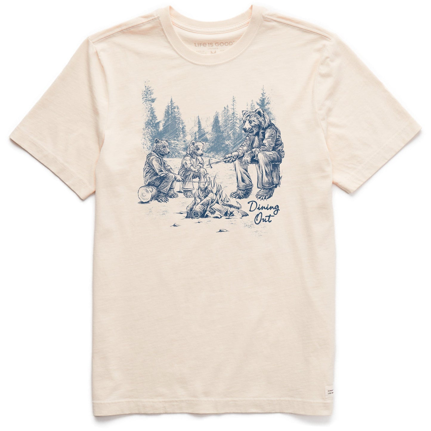 Men's Dining Out Bears Short Sleeve Crusher Tee