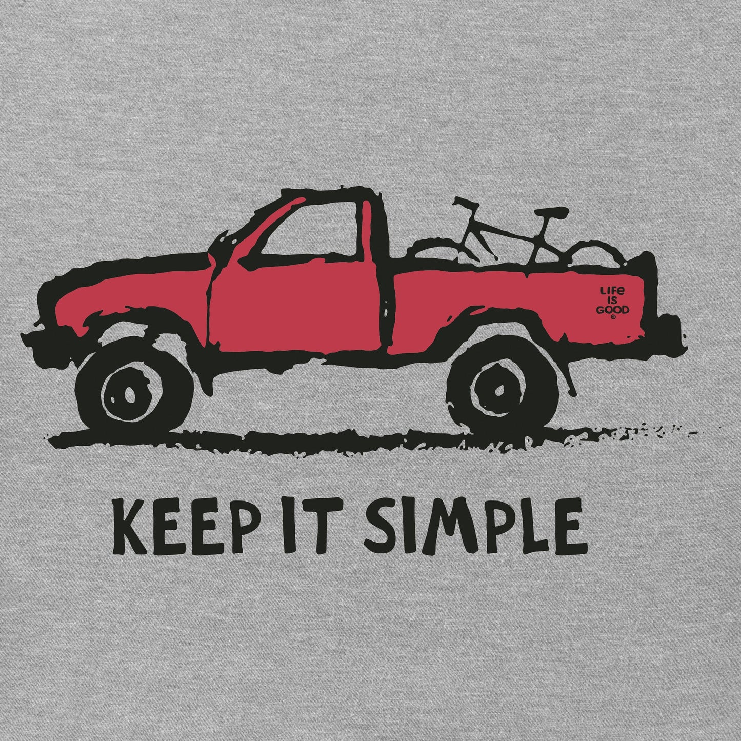 Men's Keep it Simple Truck Bike Short Sleeve Tee