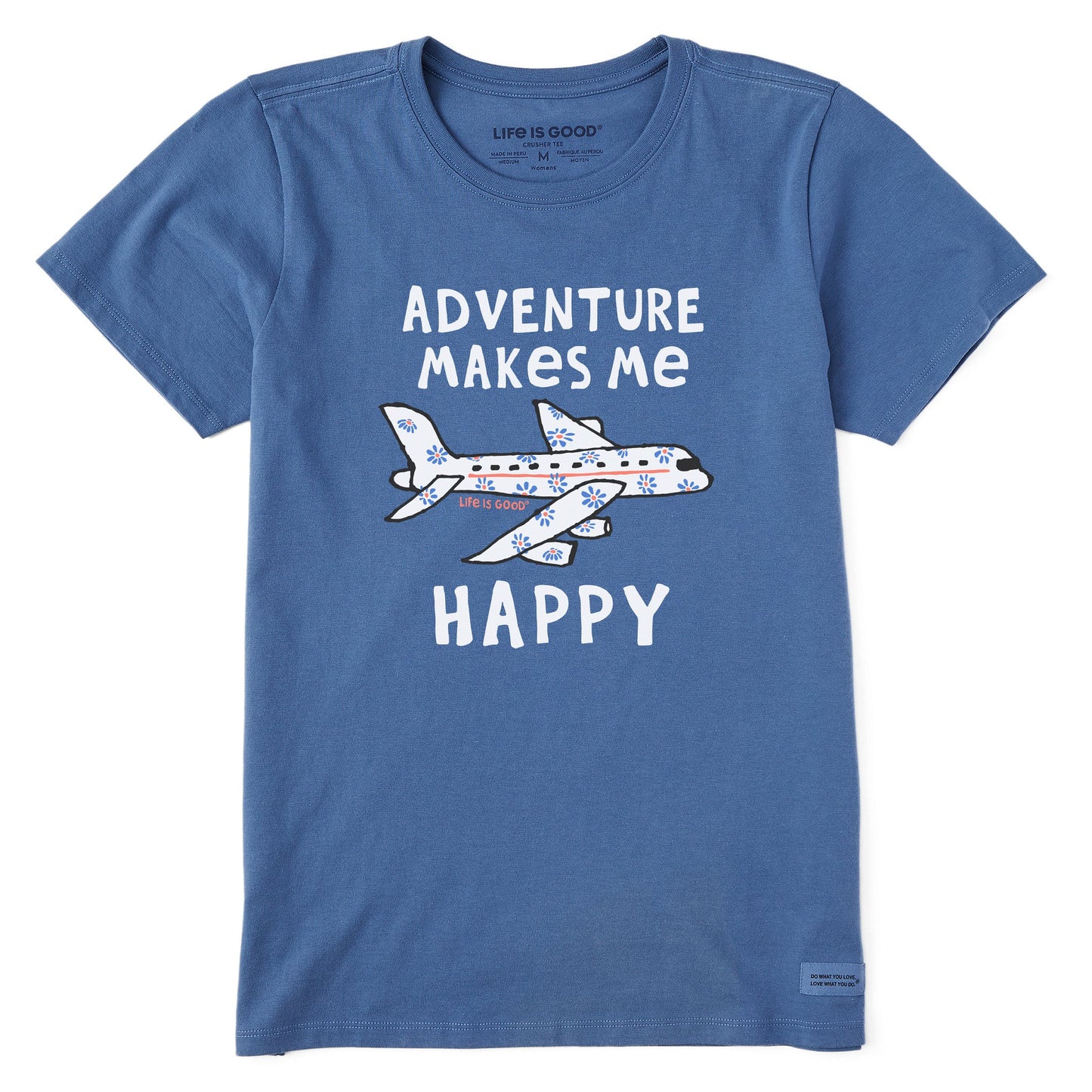 Women's Adventure Makes Me Happy Short Sleeve Tee
