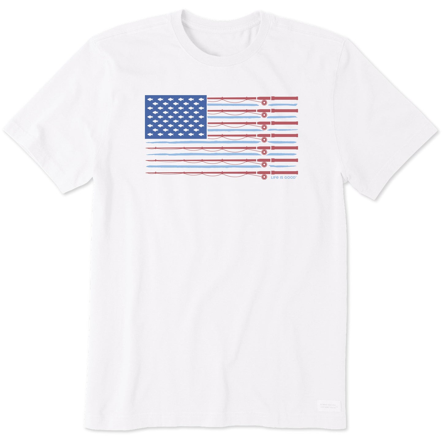 Men's Fishing Flag Short Sleeve Tee