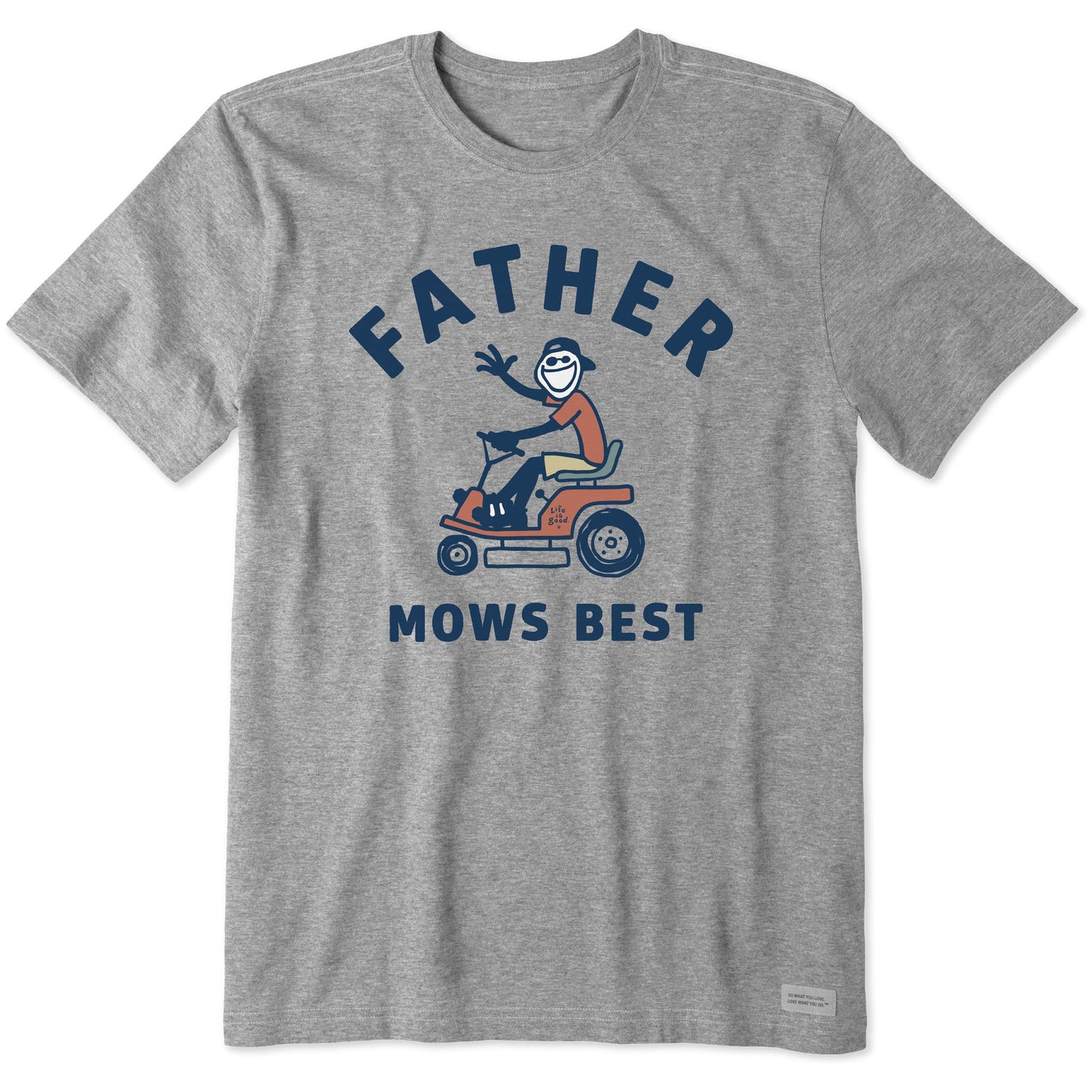 Men's Father Mows Best Rider Short Sleeve Tee