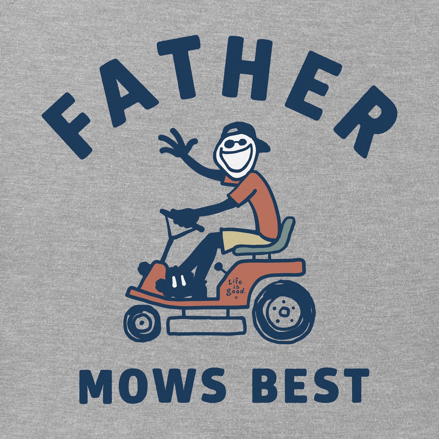 Men's Father Mows Best Rider Short Sleeve Tee