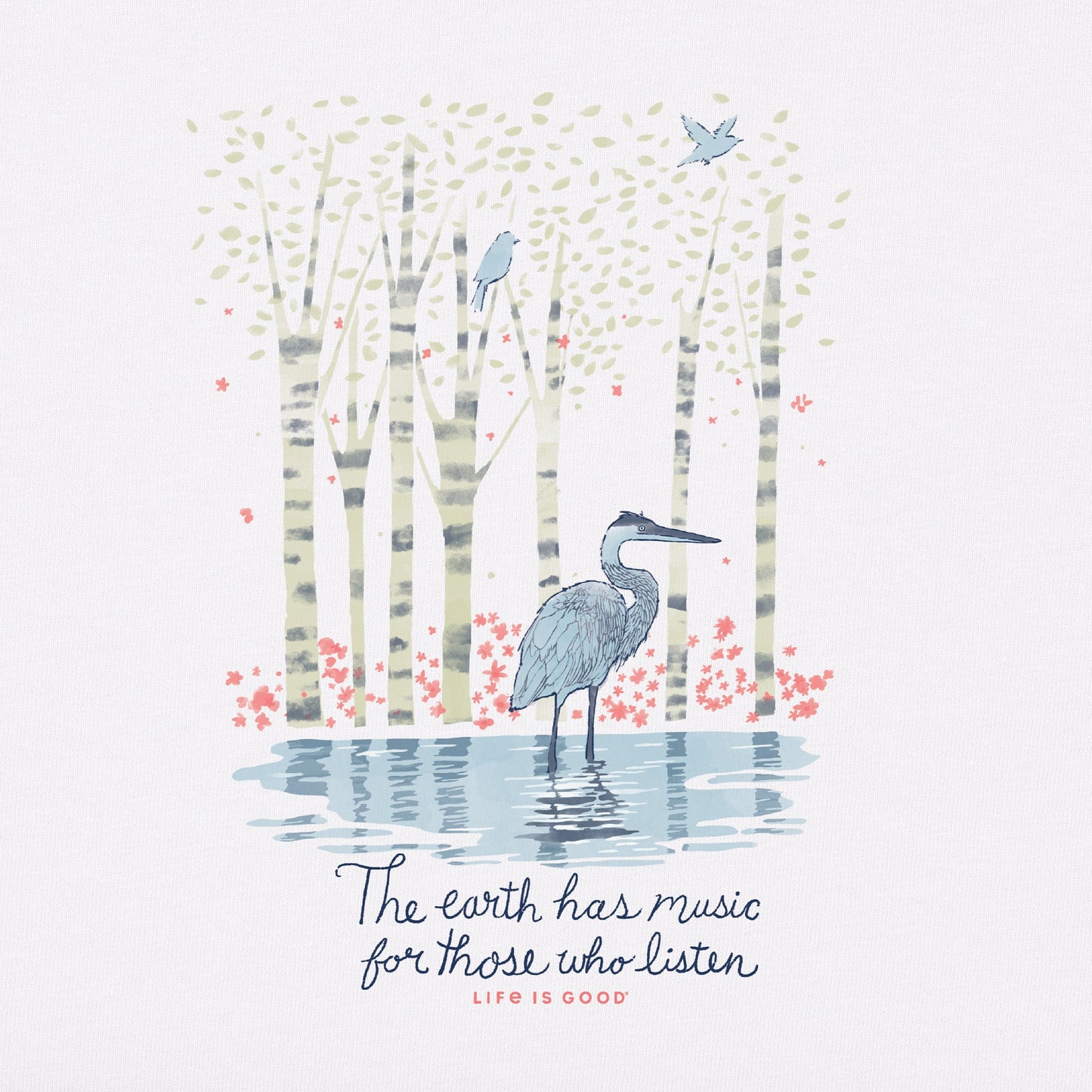 Women's Earth Has Music Heron Short Sleeve Tee