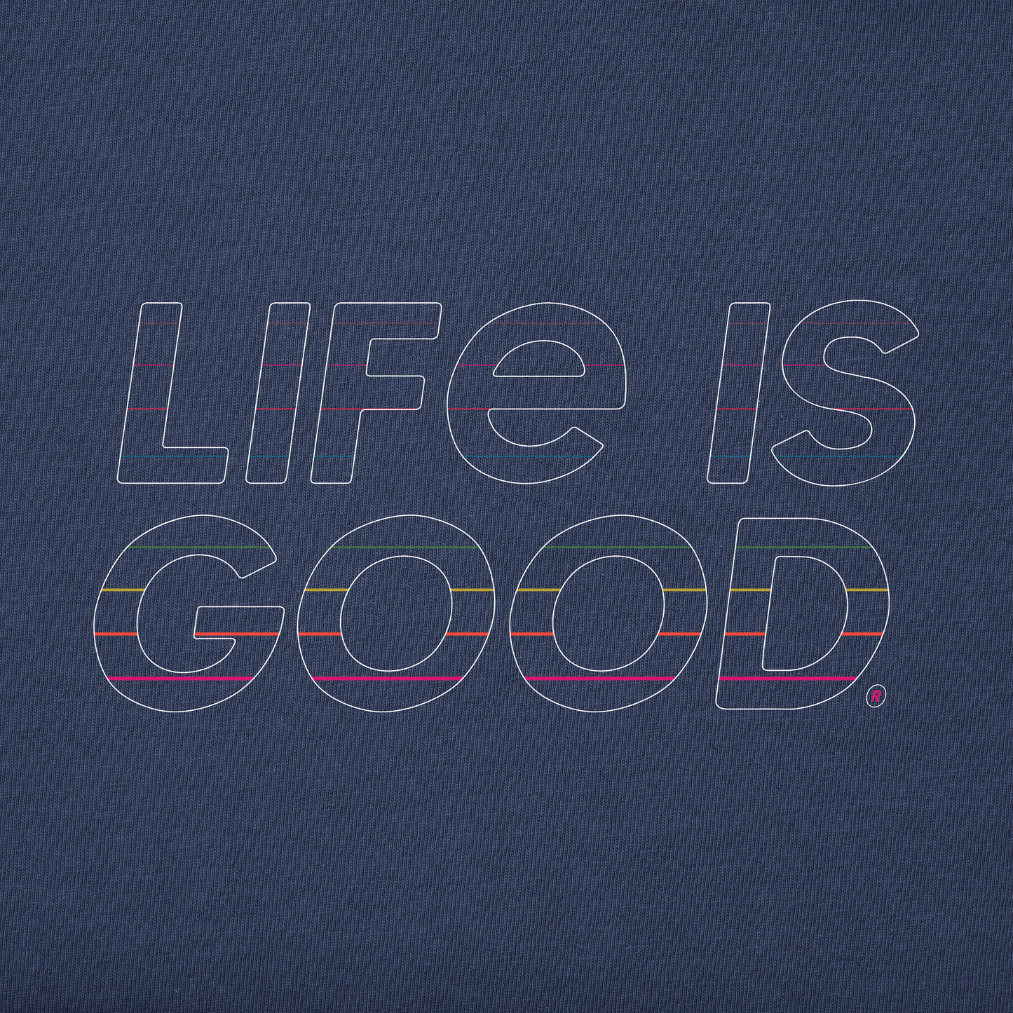 Men's Life is Good Retro Short Sleeve Crusher-LITE Tee