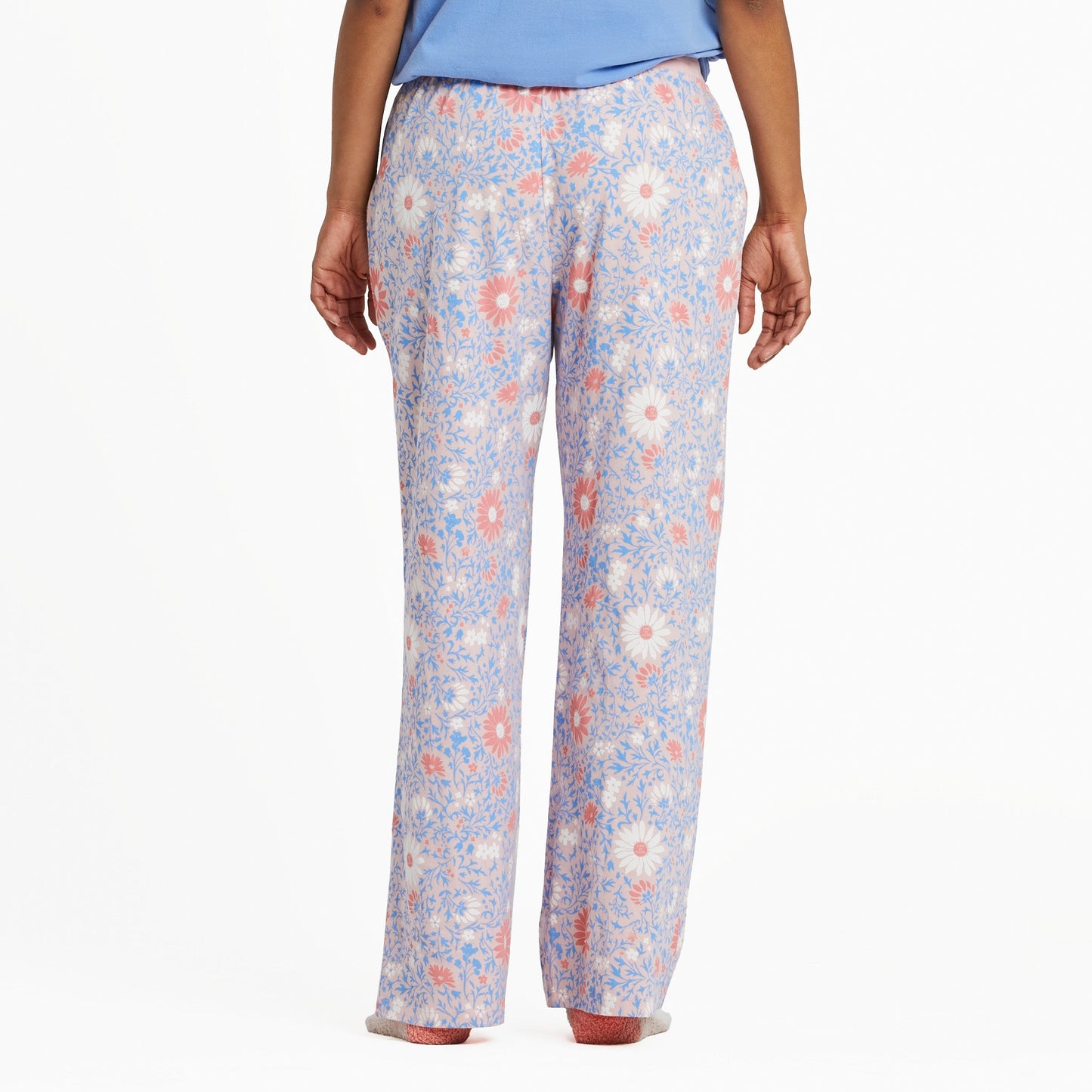 Women's Daisy Wildflower Pattern Snuggle Up Sleep Pant