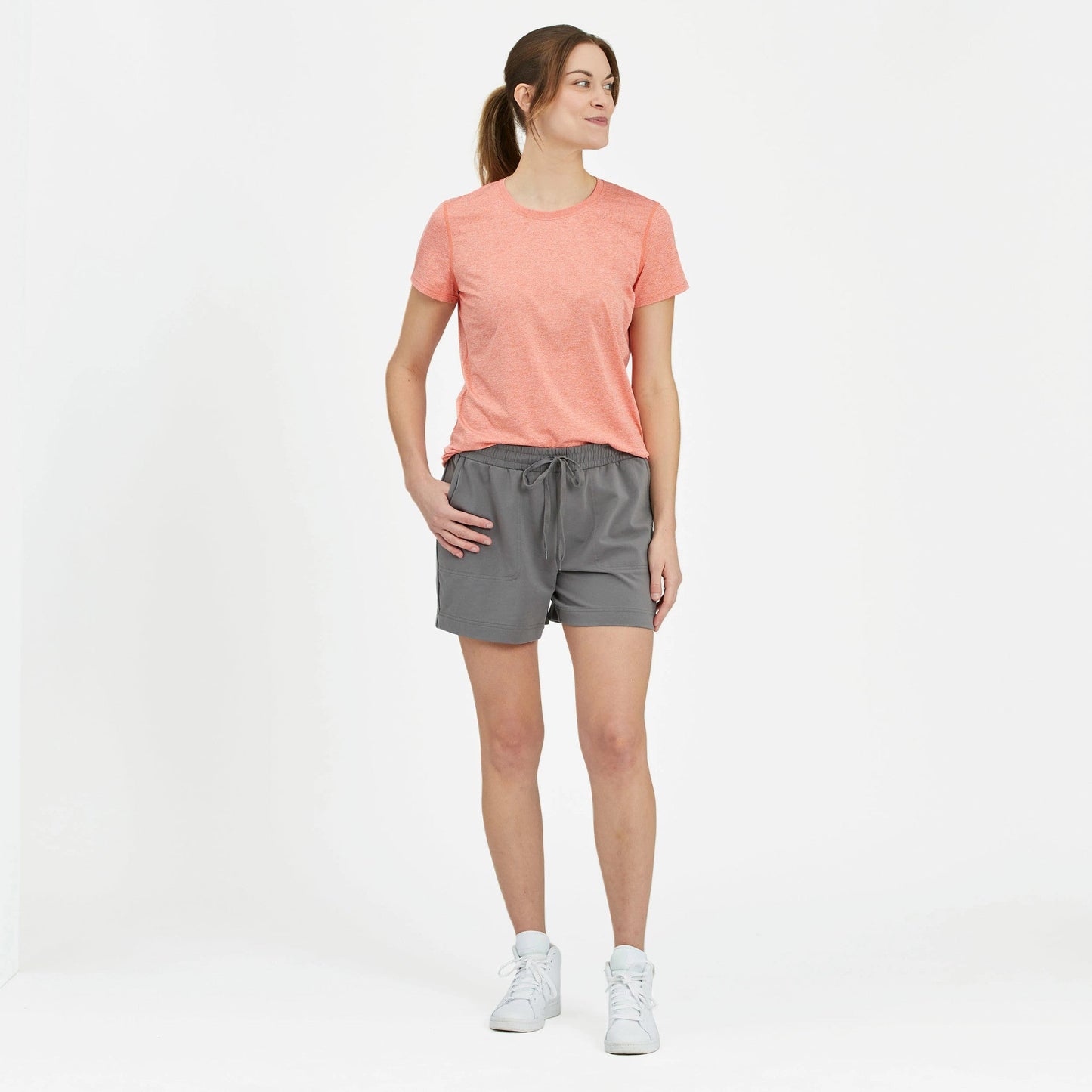 Women's Solid Crusher-FLEX Shorts