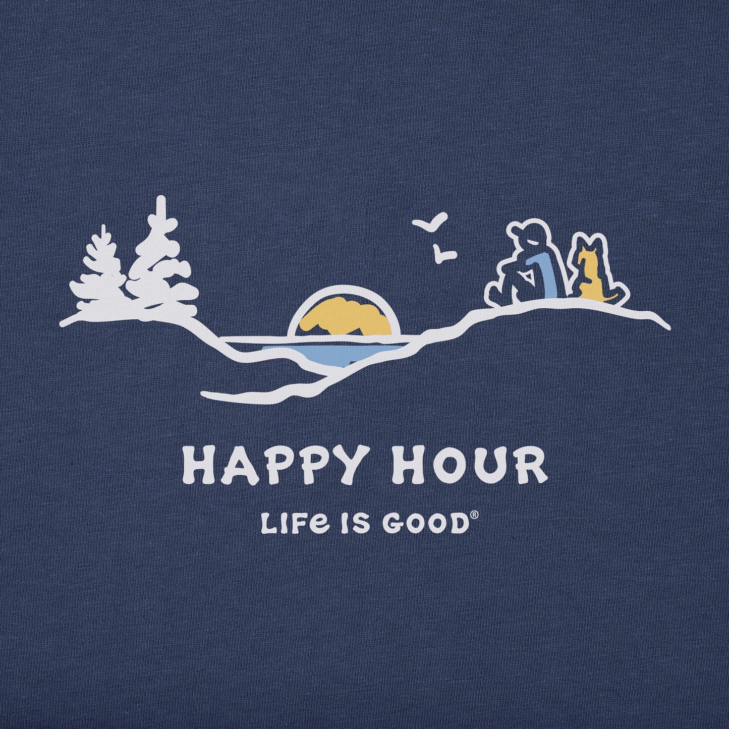 Men's Happy Hour Pine Sunset Short Sleeve Tee