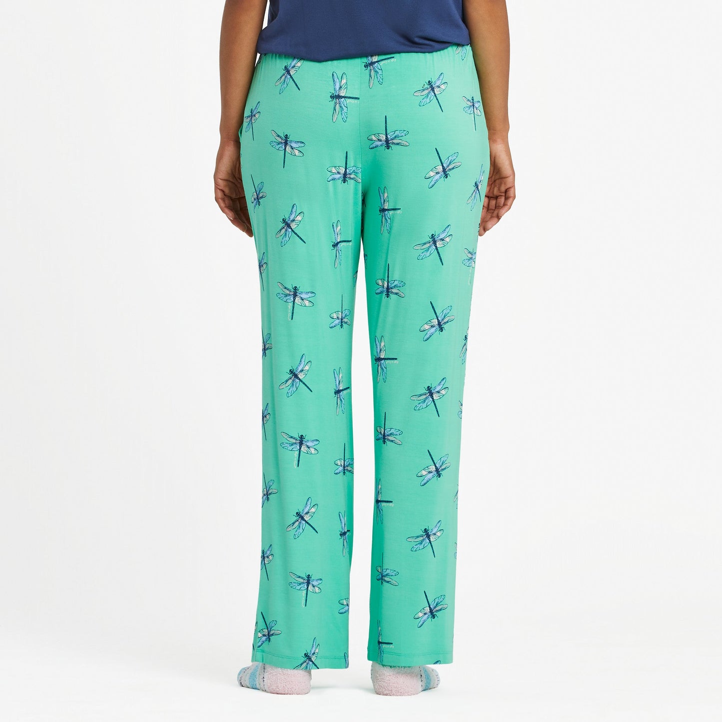 Women's Change Dragonfly Pattern Lightweight Sleep Pant