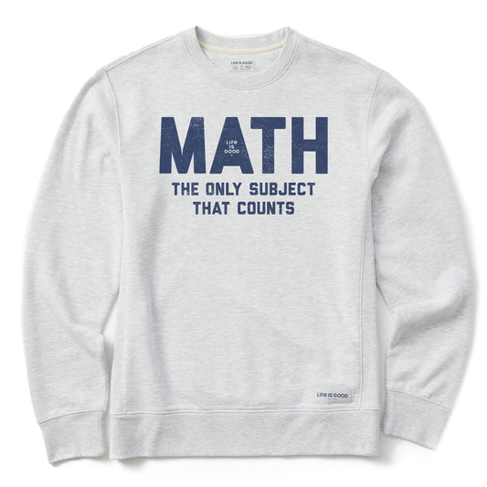 Men's MATH The Only Subject That Counts Simply True Crew