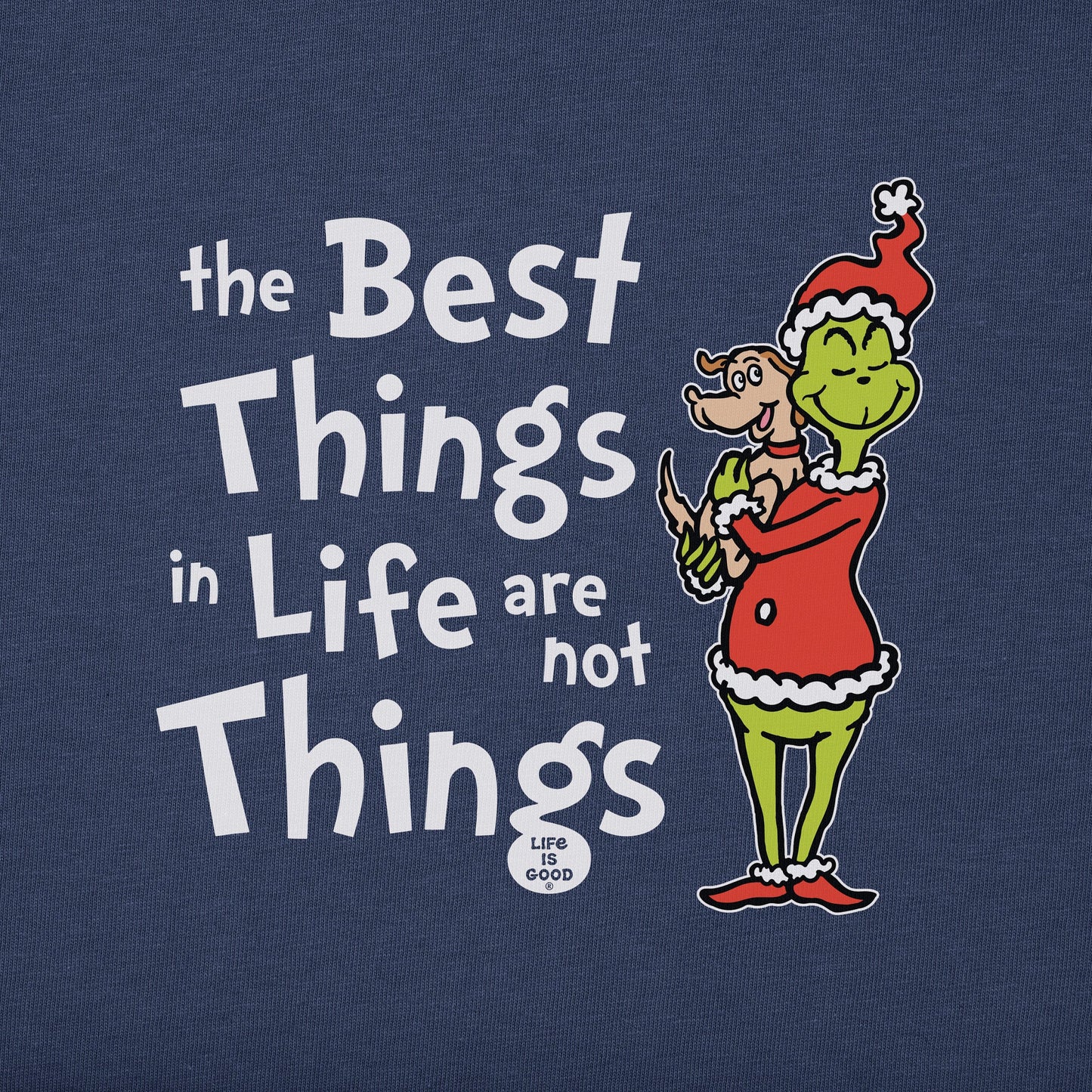 Kids Grinch and Max The Best Things Long Sleeve Crusher Tee