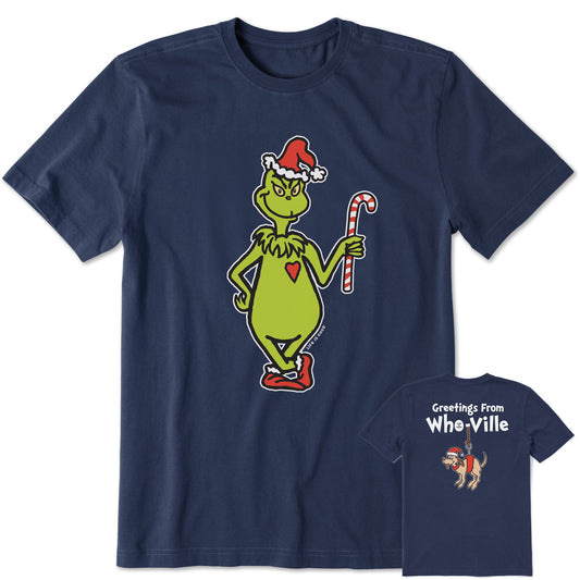Men's Greetings From Who-Ville Short Sleeve Crusher Tee