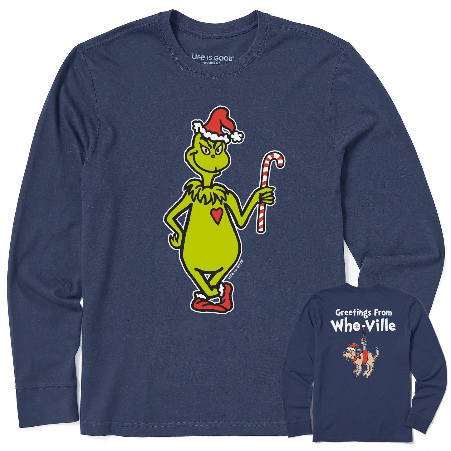 Men's Greetings From Who-Ville Long Sleeve Crusher Tee