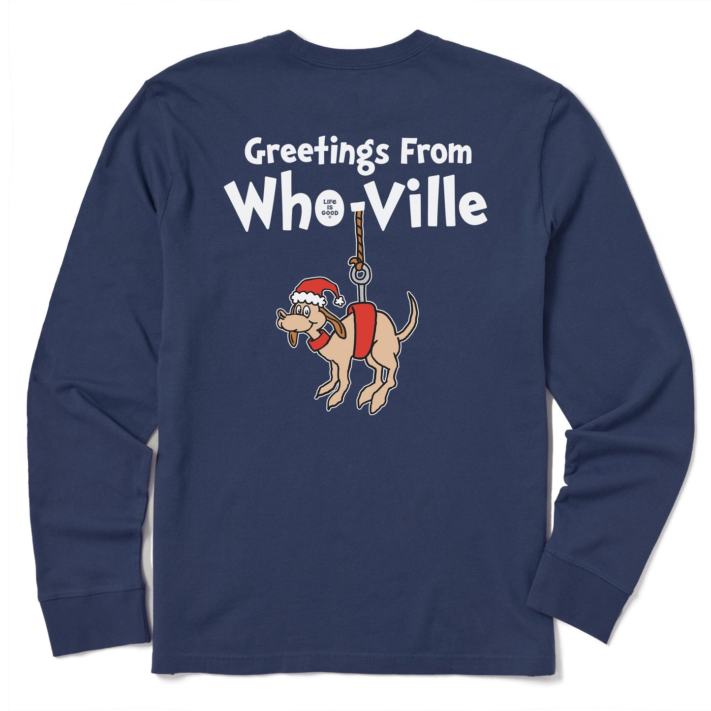 Men's Greetings From Who-Ville Long Sleeve Crusher Tee