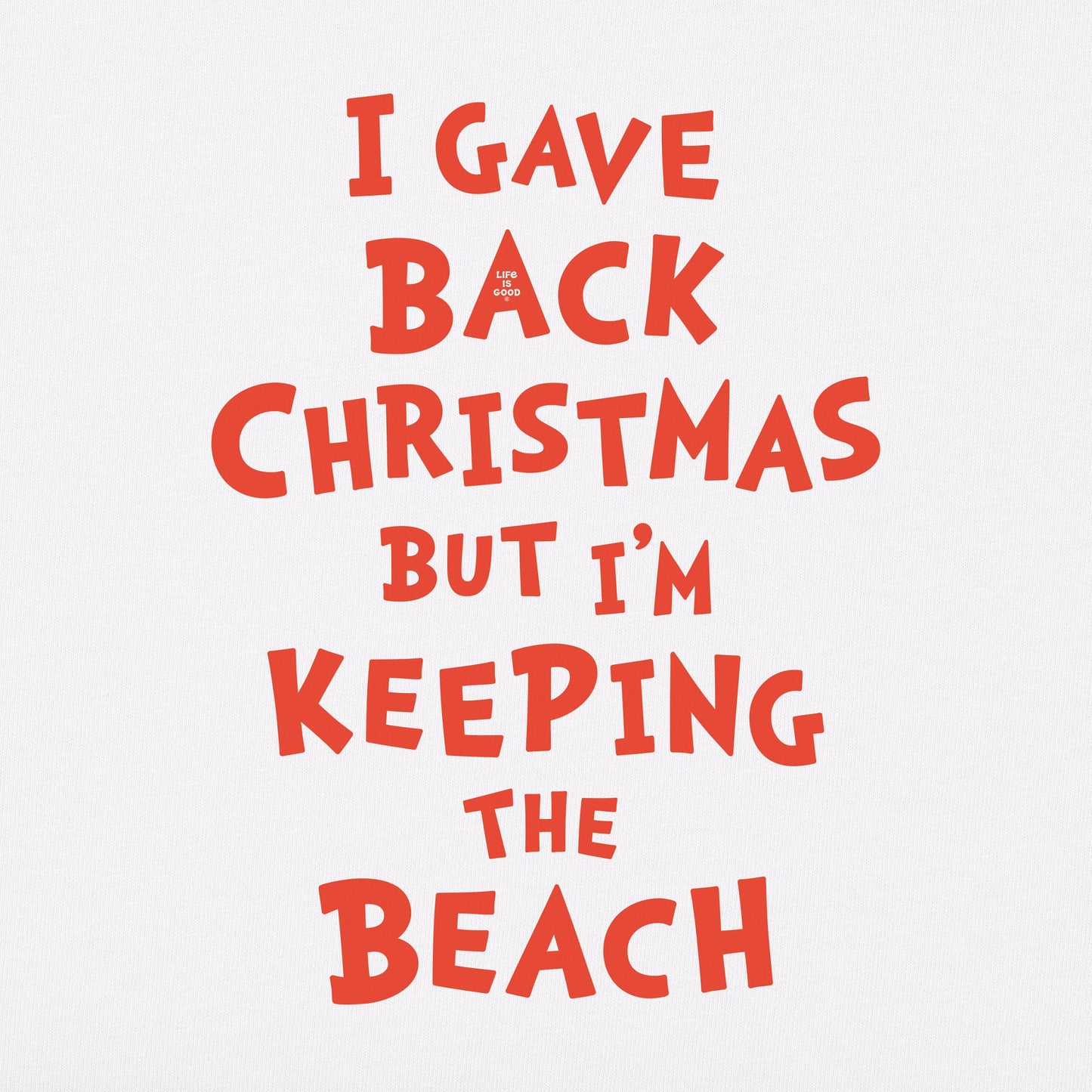 Women's Grinch Gave Back Christmas Beach Long Sleeve Crusher Tee