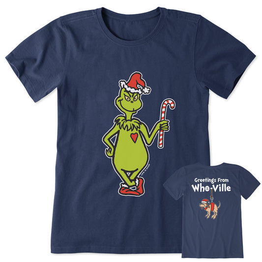 Women's Greetings From Who-Ville Short Sleeve Crusher Tee