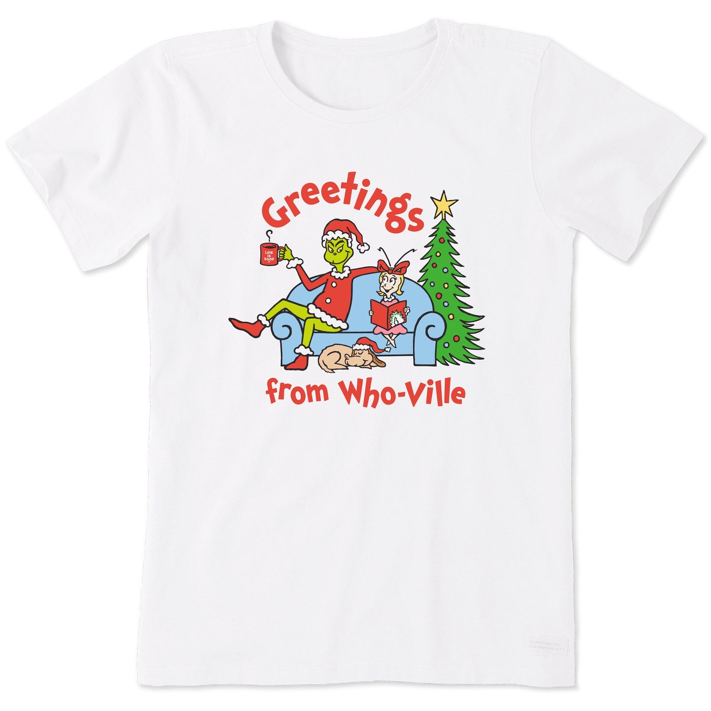 Women's Grinch and Friends Greetings Short Sleeve Crusher Tee