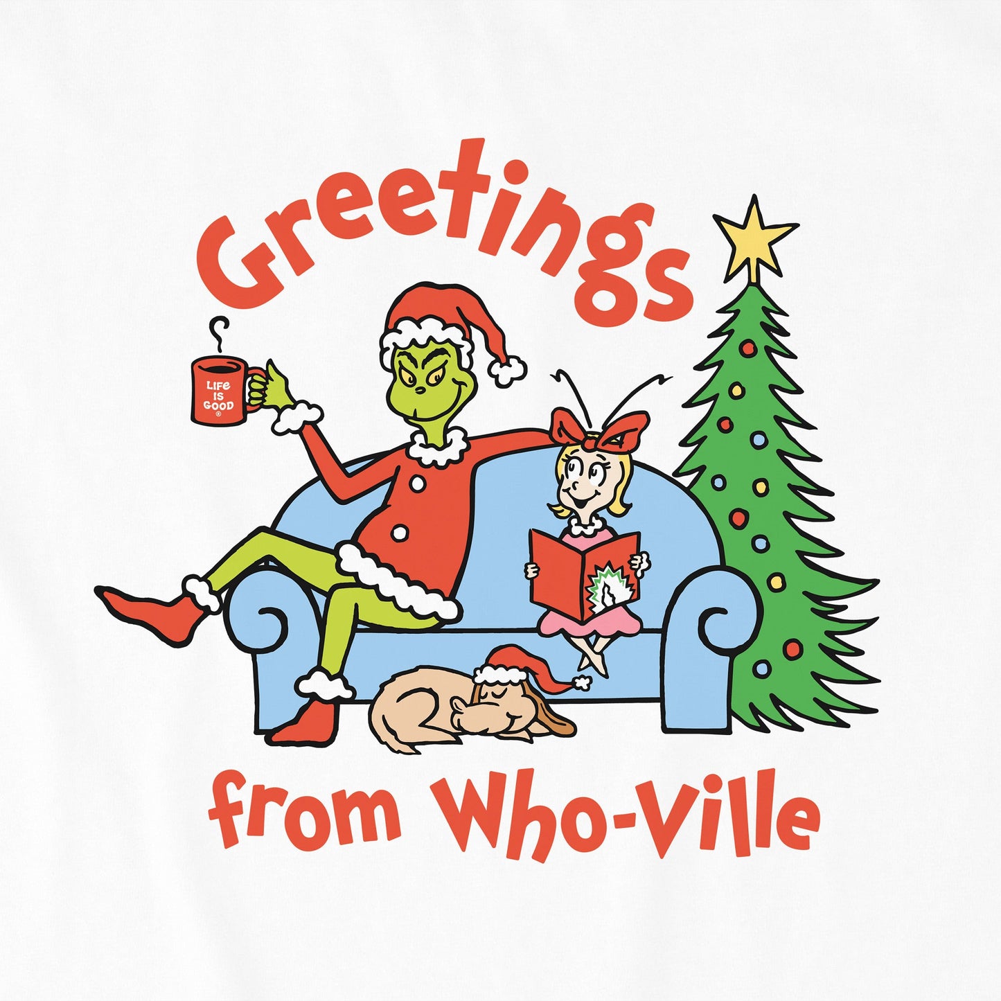 Women's Grinch and Friends Greetings Short Sleeve Crusher Tee