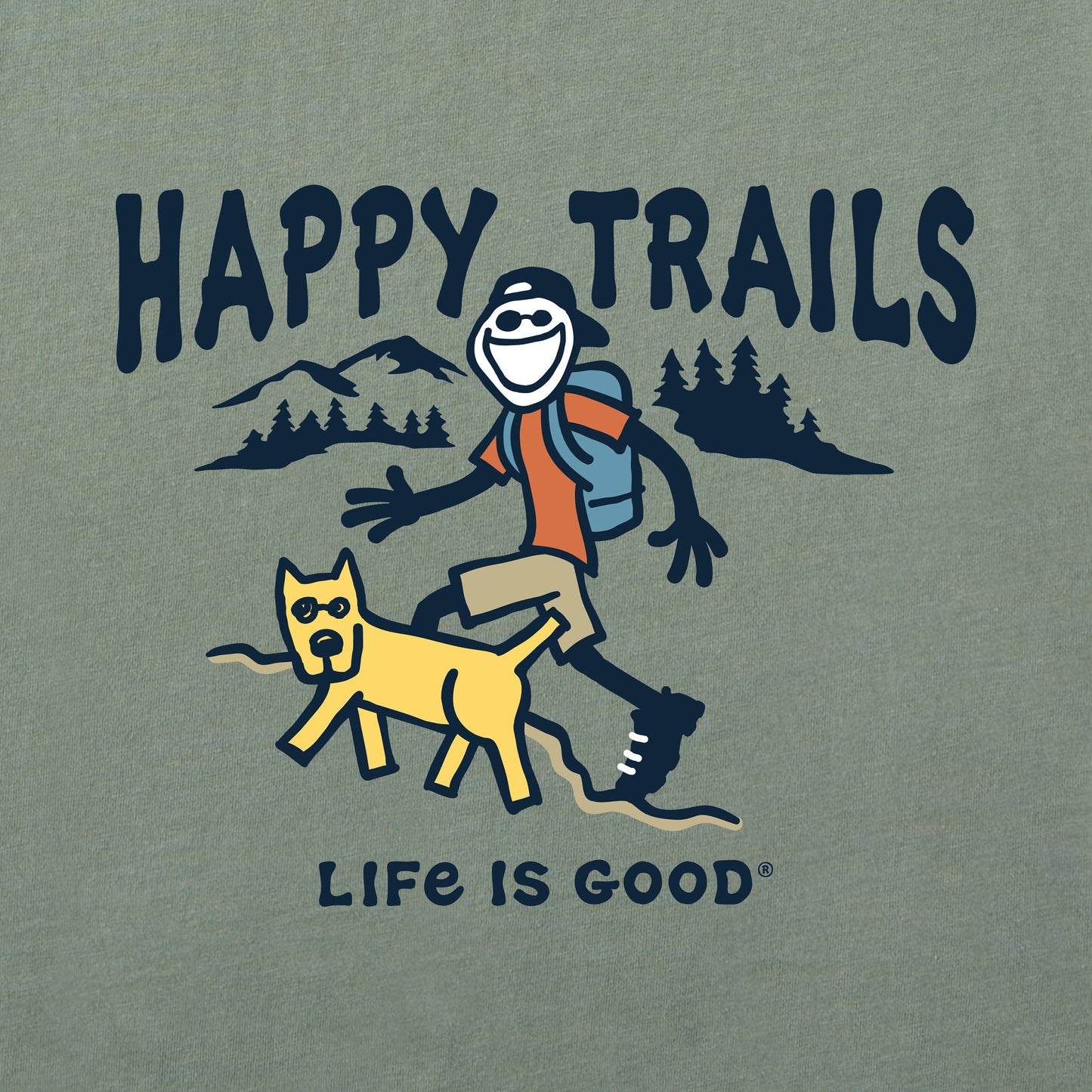 Men's Jake and Rocket Happy Trails Short Sleeve Tee