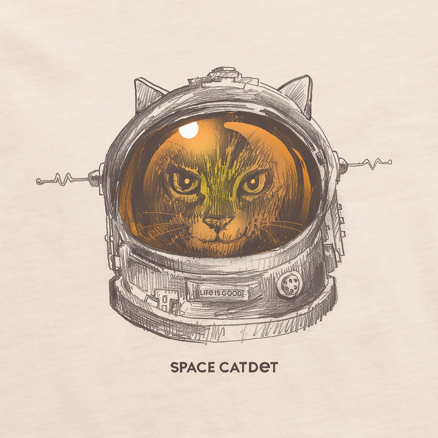 Men's Space Catdet Short Sleeve Crusher Tee