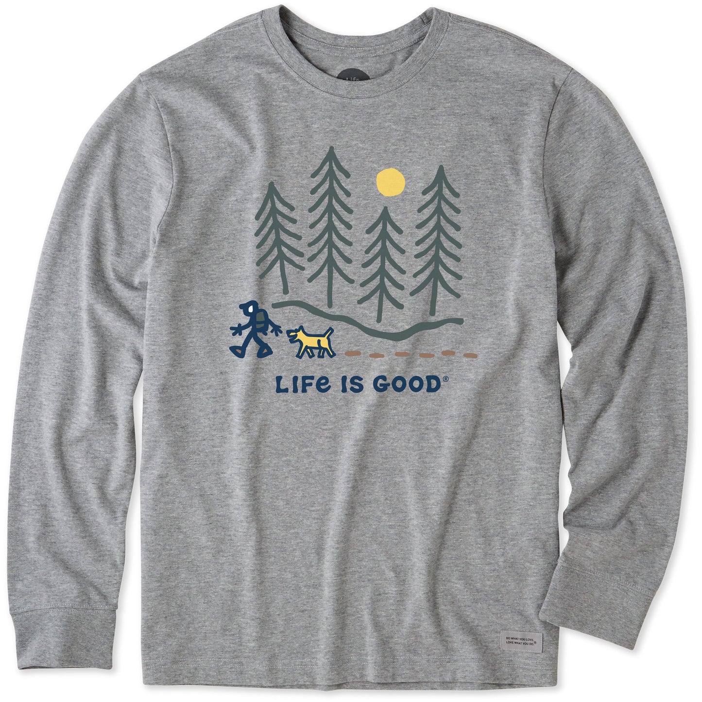 Men's Hiking through the Woods Long Sleeve Tee