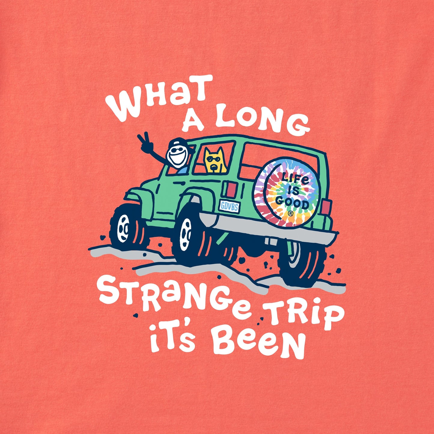 Women's Jake and Rocket Strange Trip Short Sleeve Crusher Tee