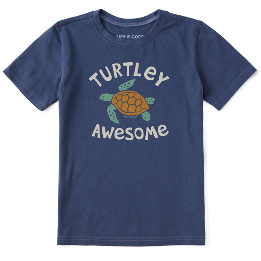 Kids Turtley Awesome Short Sleeve Crusher Tee