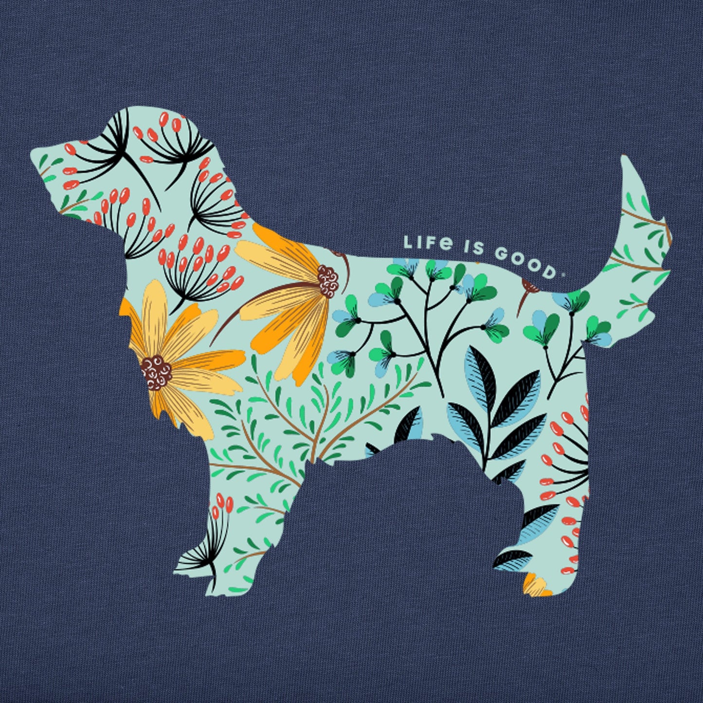 Women's Wildflower Dog Tee
