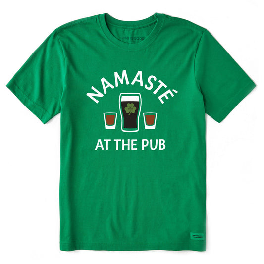 Men's Namaste at the Pub Short Sleeve Crusher Tee