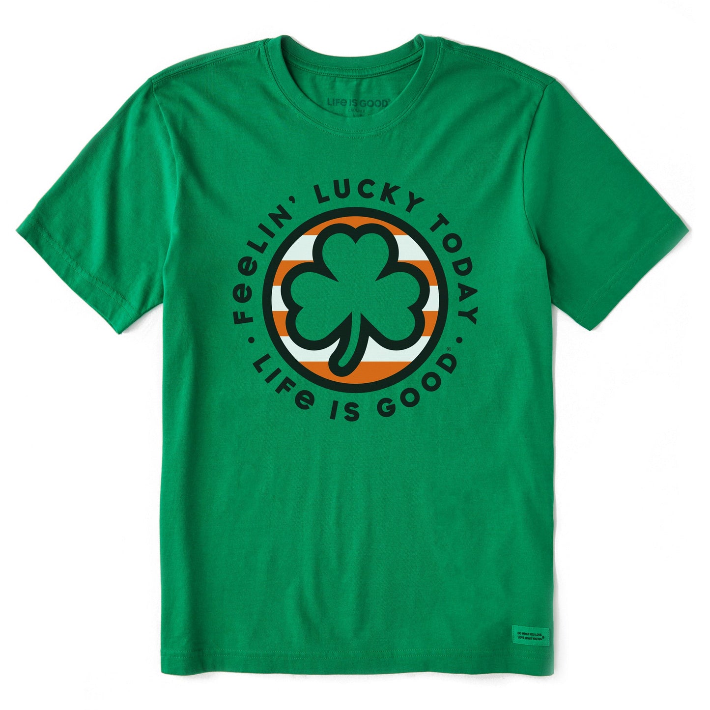 Men's Feelin' Lucky Clover Coin Short Sleeve Crusher Tee