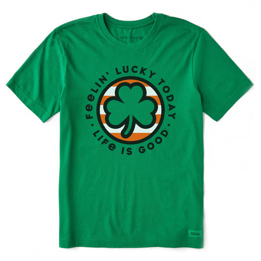 Men's Feelin' Lucky Clover Coin Short Sleeve Crusher Tee