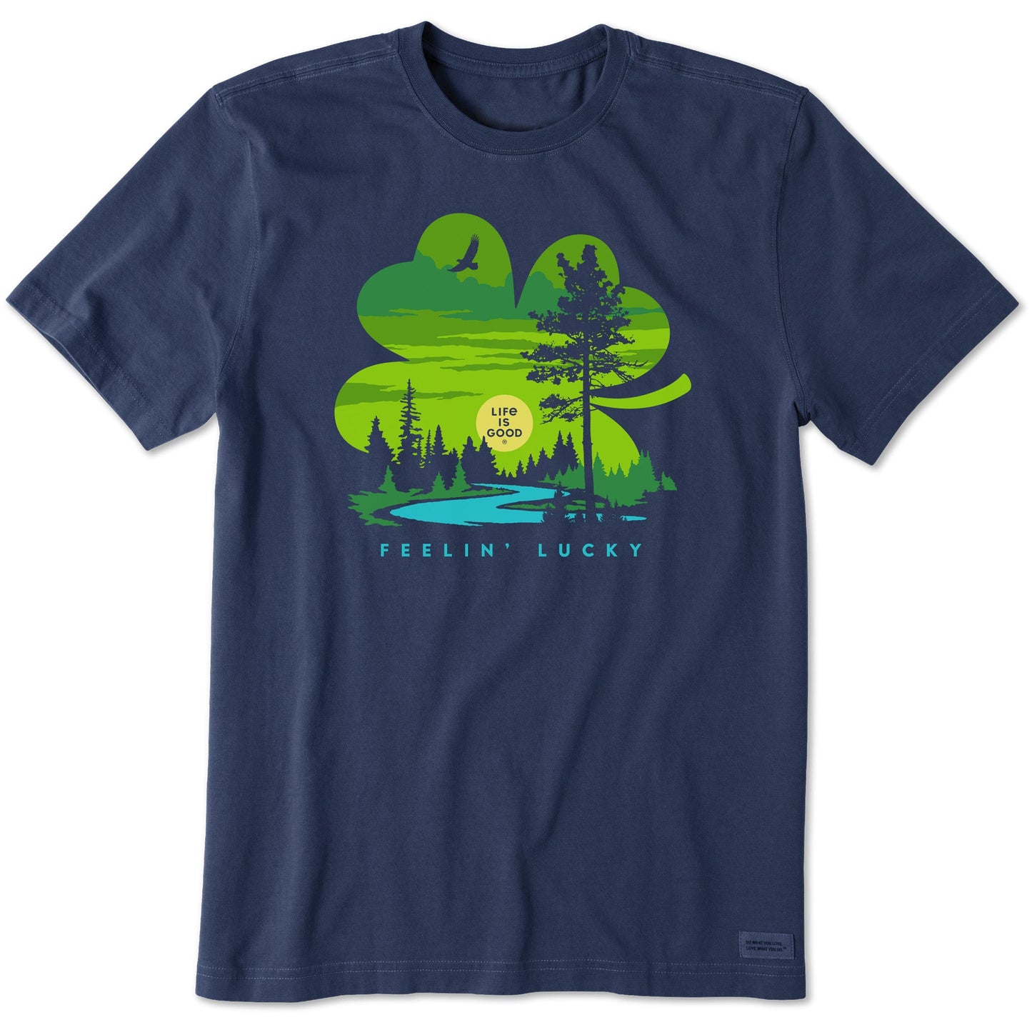 Men's Feelin' Lucky Cloverscape Short Sleeve Crusher Tee