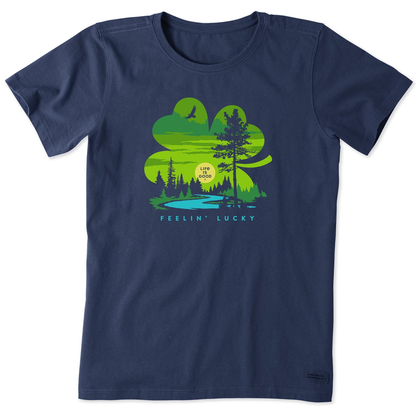 Women's Feelin' Lucky Cloverscape Short Sleeve Crusher Tee