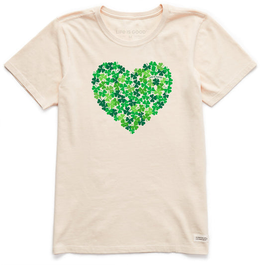 Women's Clover Heart Short Sleeve Crusher Tee