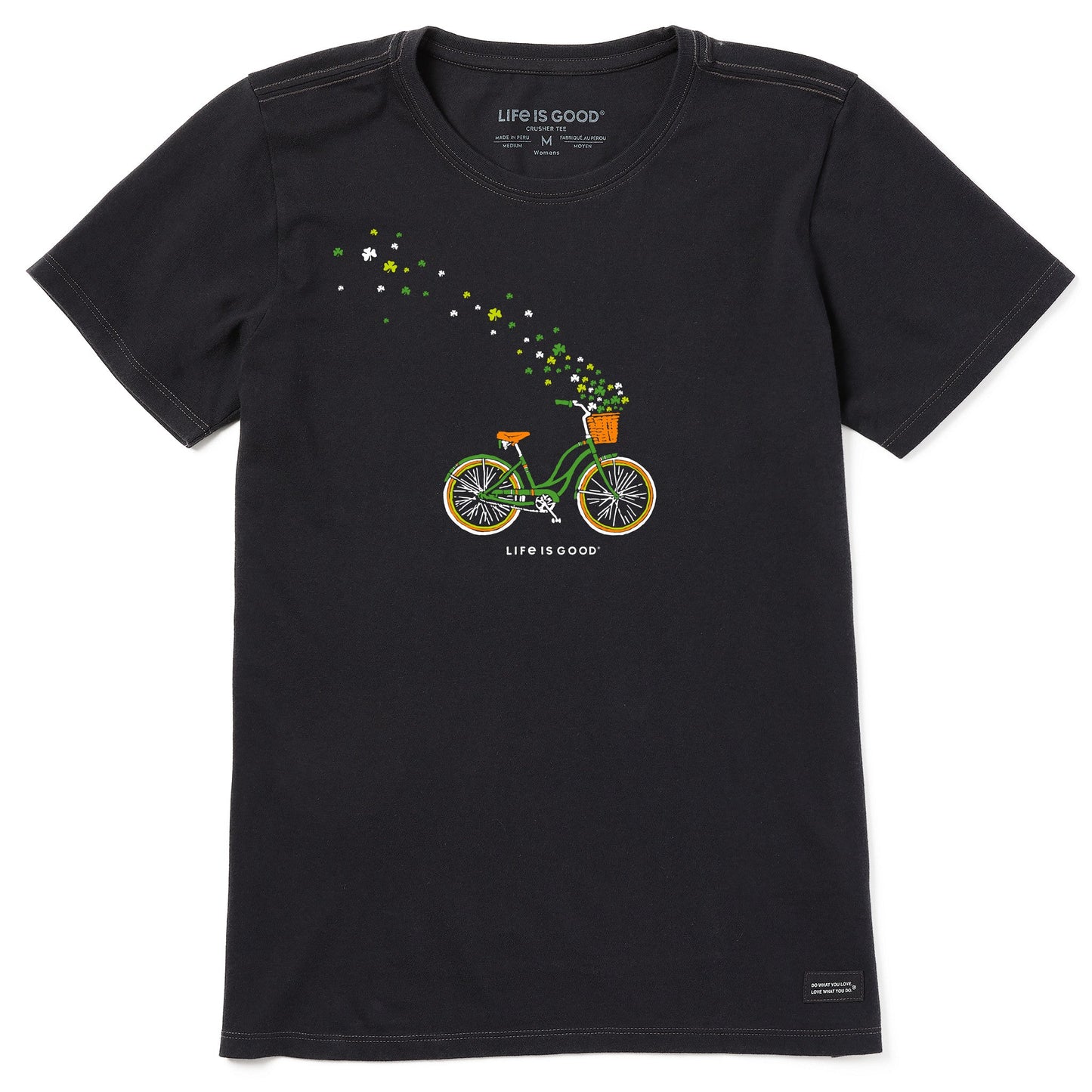Women's Shamrock Bike Short Sleeve Crusher Tee