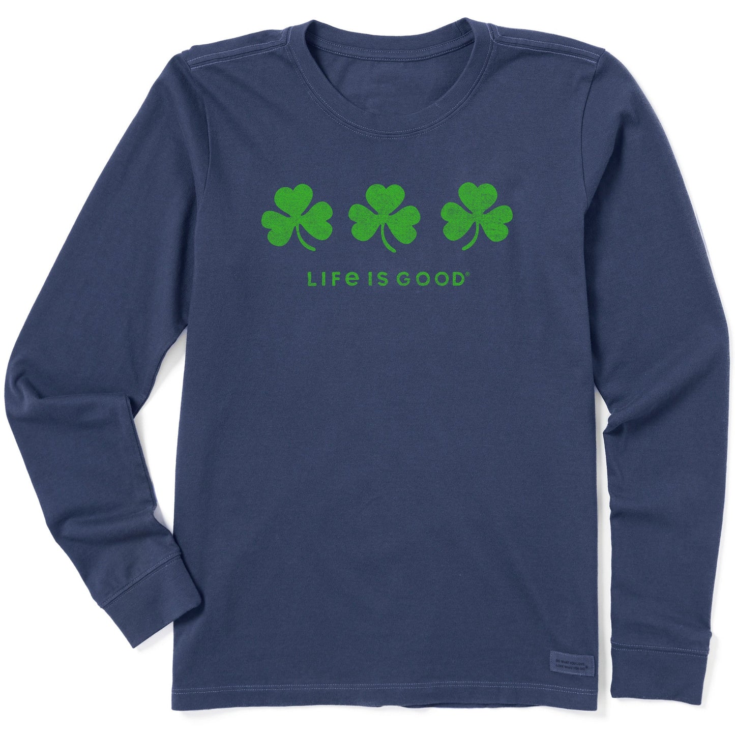 Women's Three Shamrocks Long Sleeve Crusher Tee