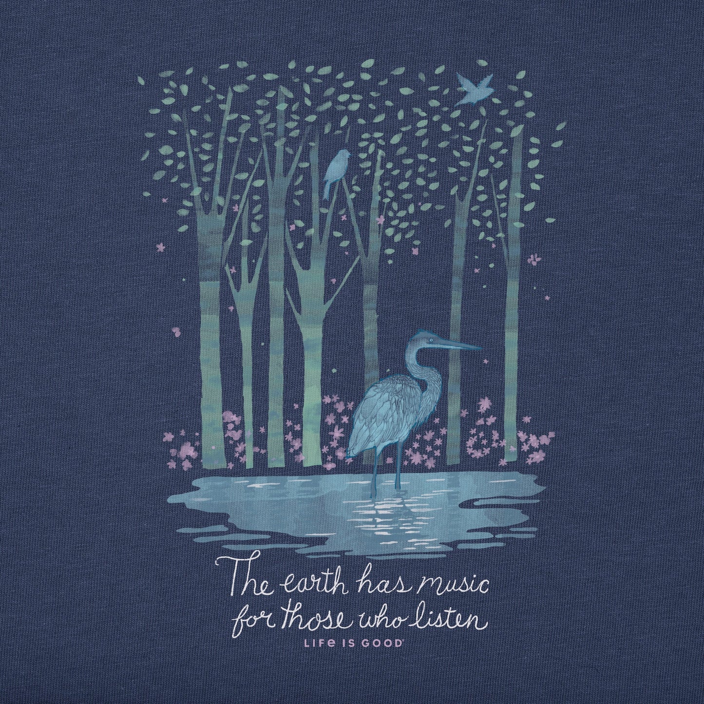 Women's Earth Has Music Heron Short Sleeve Tee