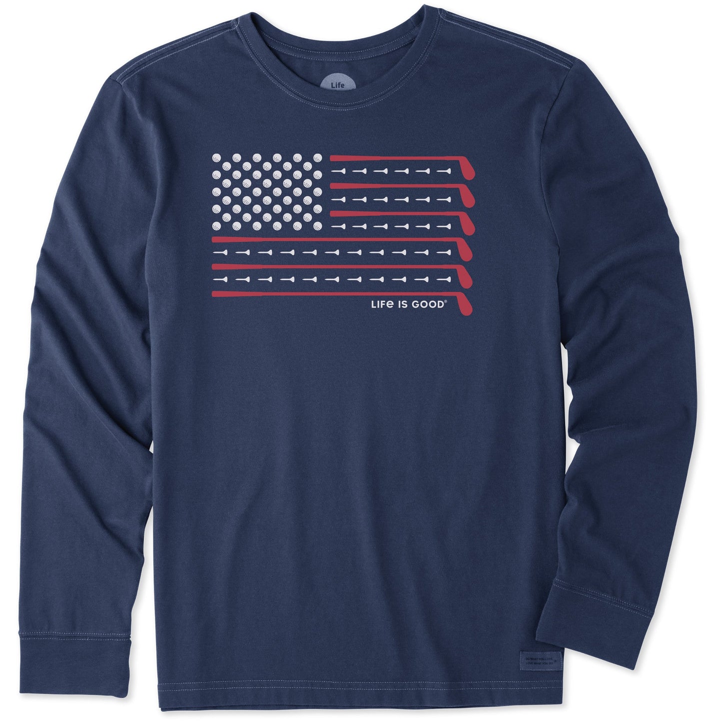 Men's Golf Flag Long Sleeve Crusher Tee