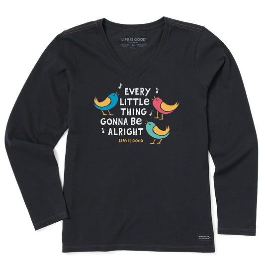 Women's Gonna Be Alright Long Sleeve Crusher Vee