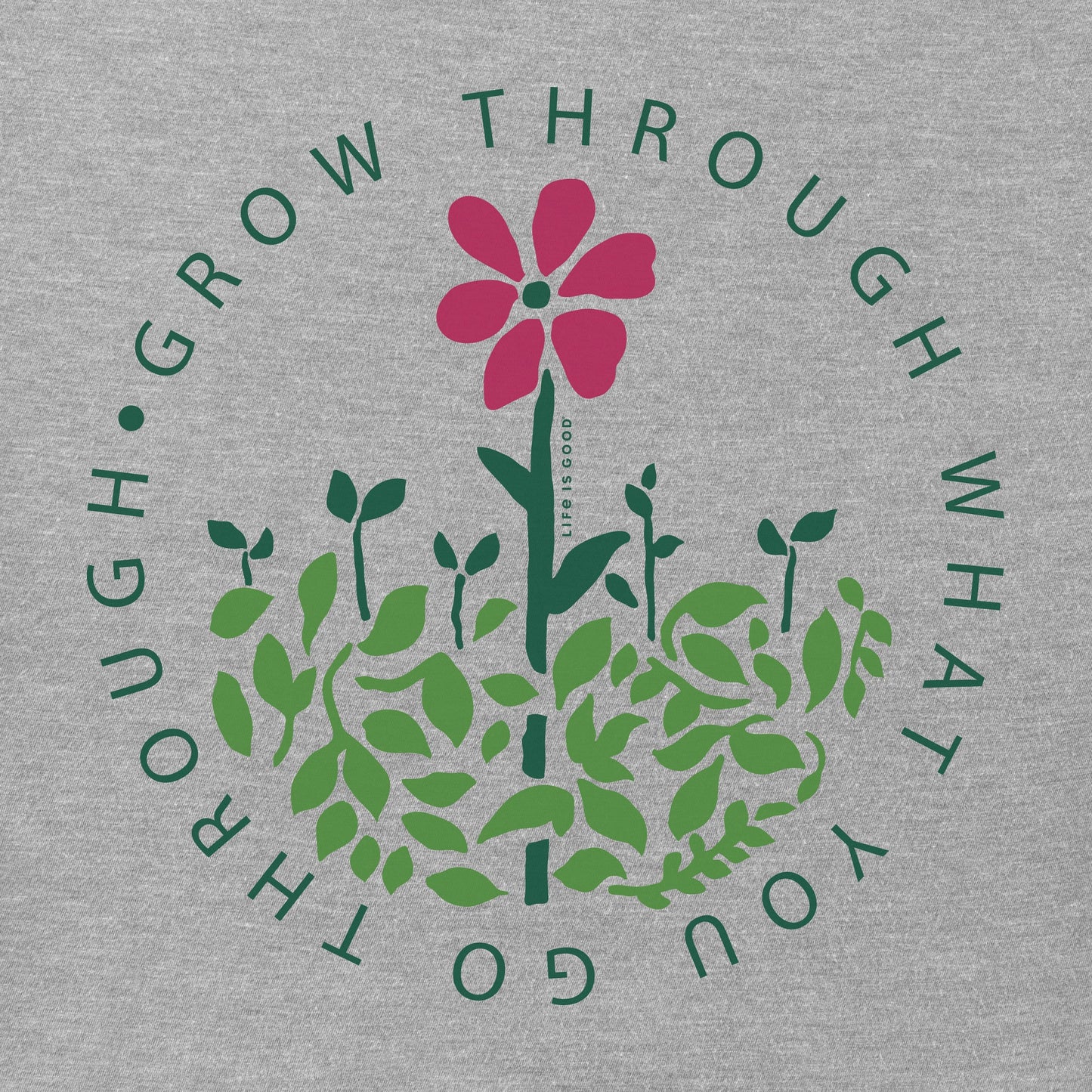 Women's Grow Through What you Go Through Short Sleeve Crusher Vee