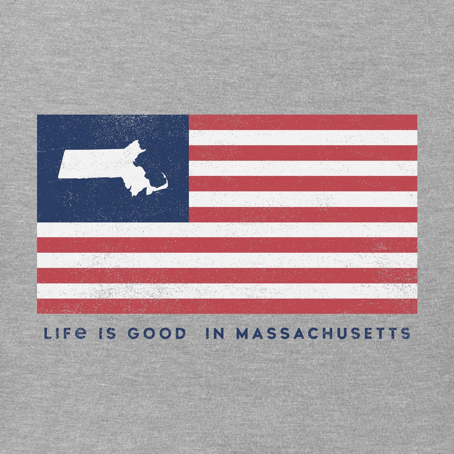 Men's Life is Good in MA Short Sleeve Crusher Tee