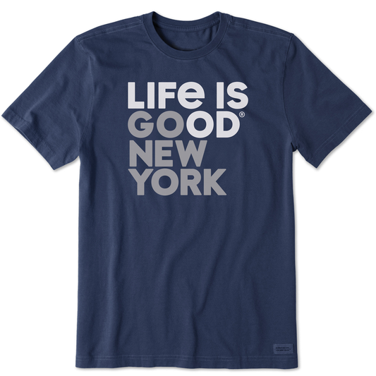 Men's Go New York Short Sleeve Crusher Tee