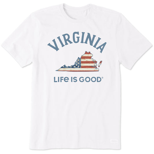 Men's Virginia Arched Flag Short Sleeve Crusher Tee