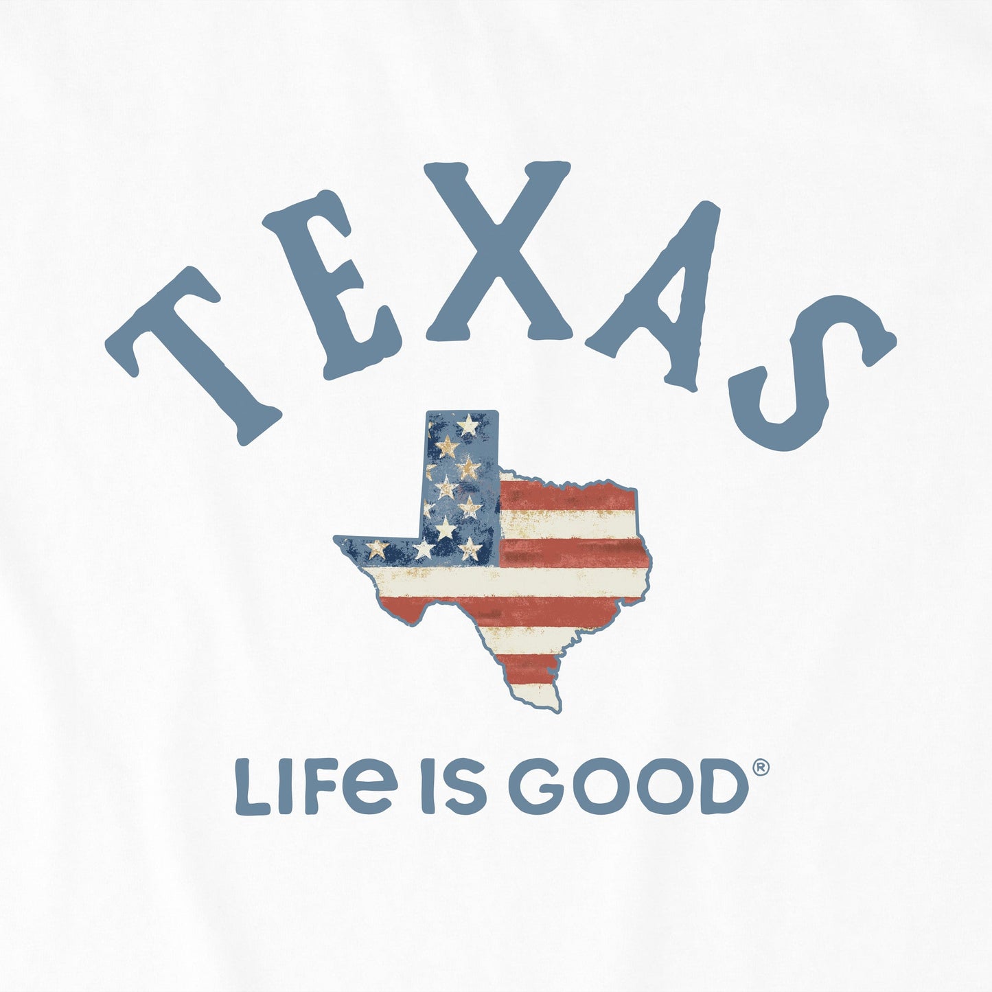 Men's Texas Arched Flag Short Sleeve Crusher Tee