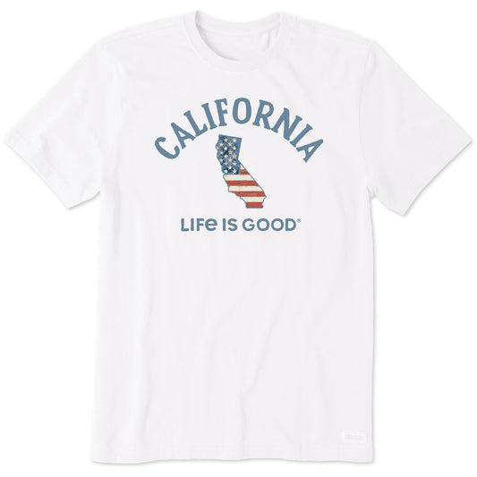Men's California Arched Flag Short Sleeve Crusher Tee