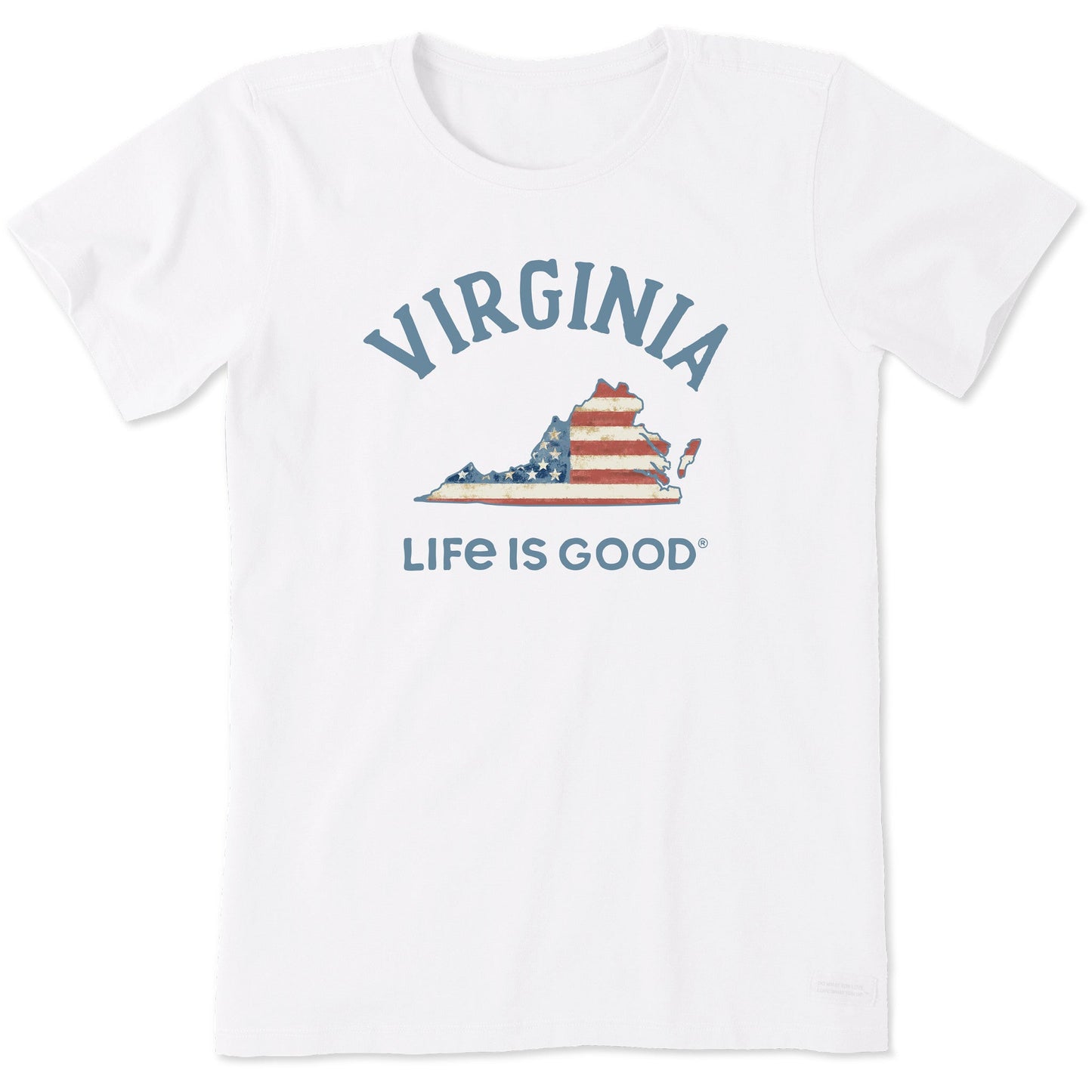 Women's Virginia Arched Flag Short Sleeve Crusher Tee